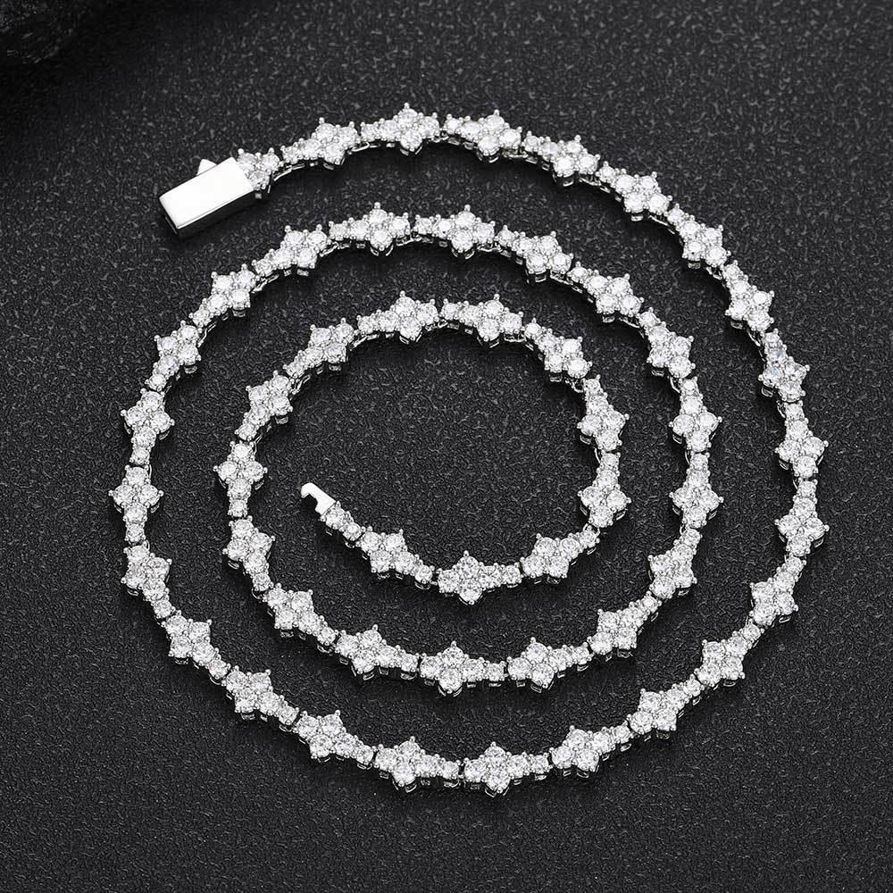 Tennis Chain Necklace with Zircon Stones and Spring Clasp for Men and Women | High-End Hip Hop Jewelry | Caratix Jewelry - CaratixJewelry